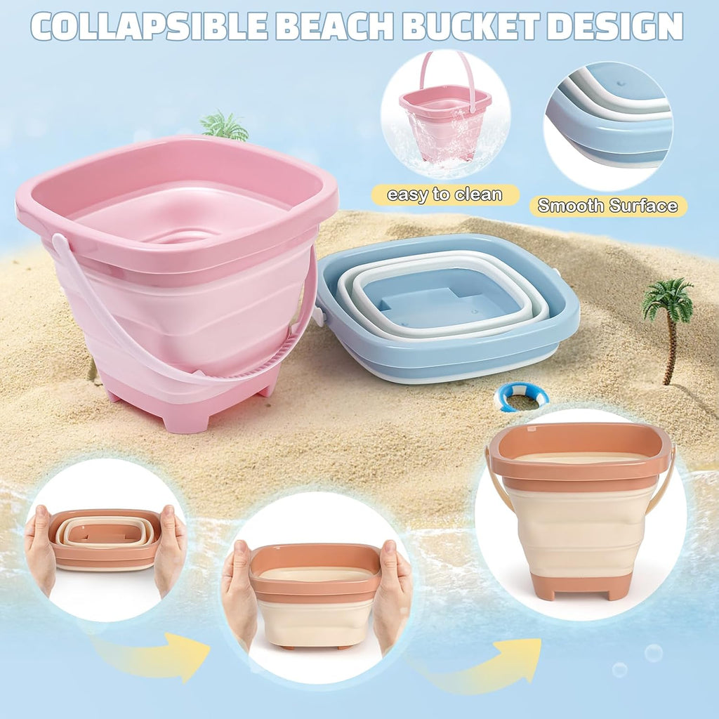 Sandspielzeug Set 18-teilig Kinder Strandspielzeug mit Eimer