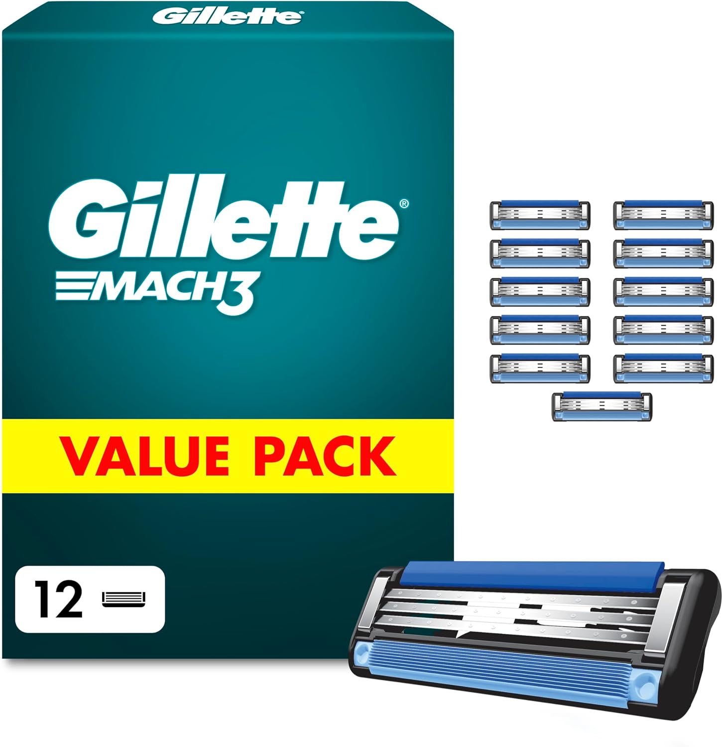 Gillette Mach3 Rasierklingen 20 Stueck Ersatzklingen fuer Herren