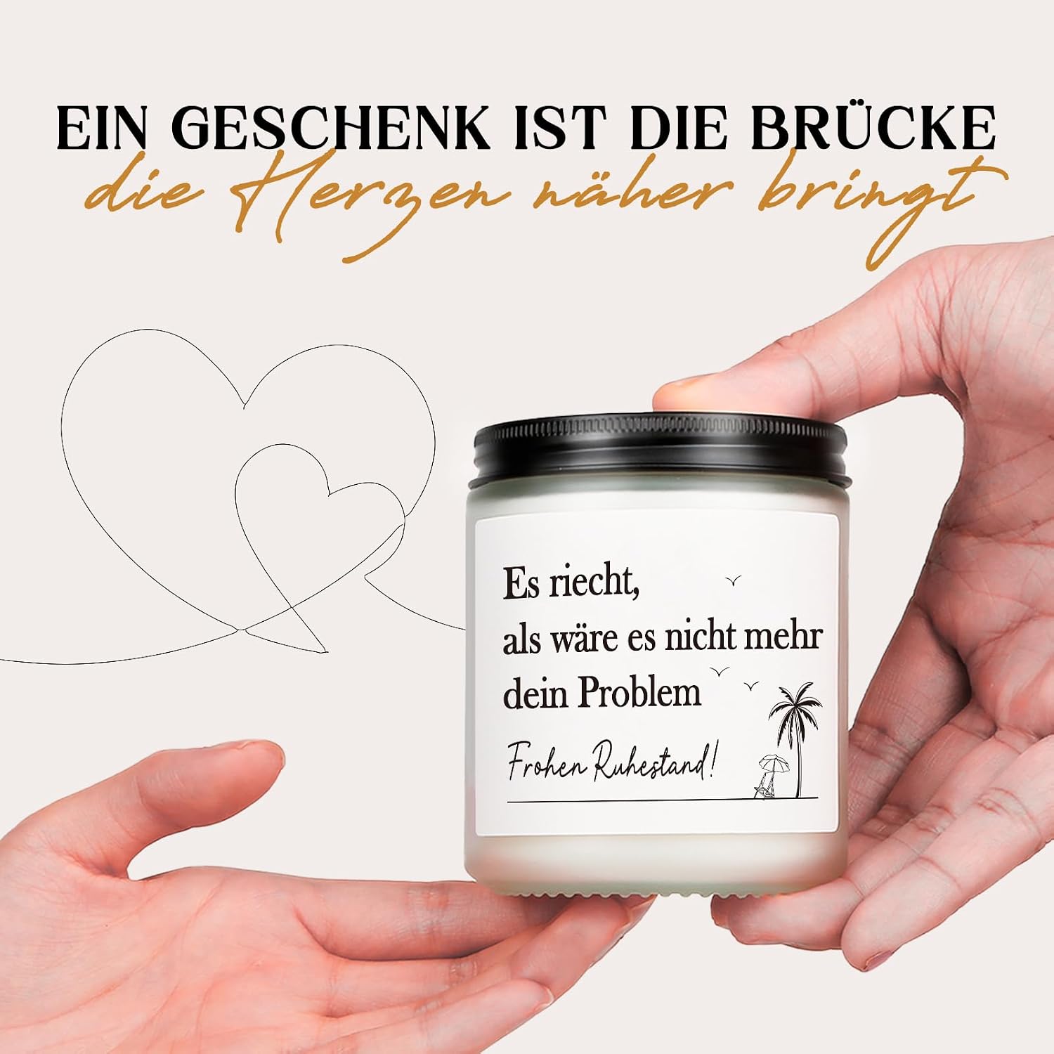 Duftkerze Ich liebe dich Geschenk Valentinstag Paar romantisch