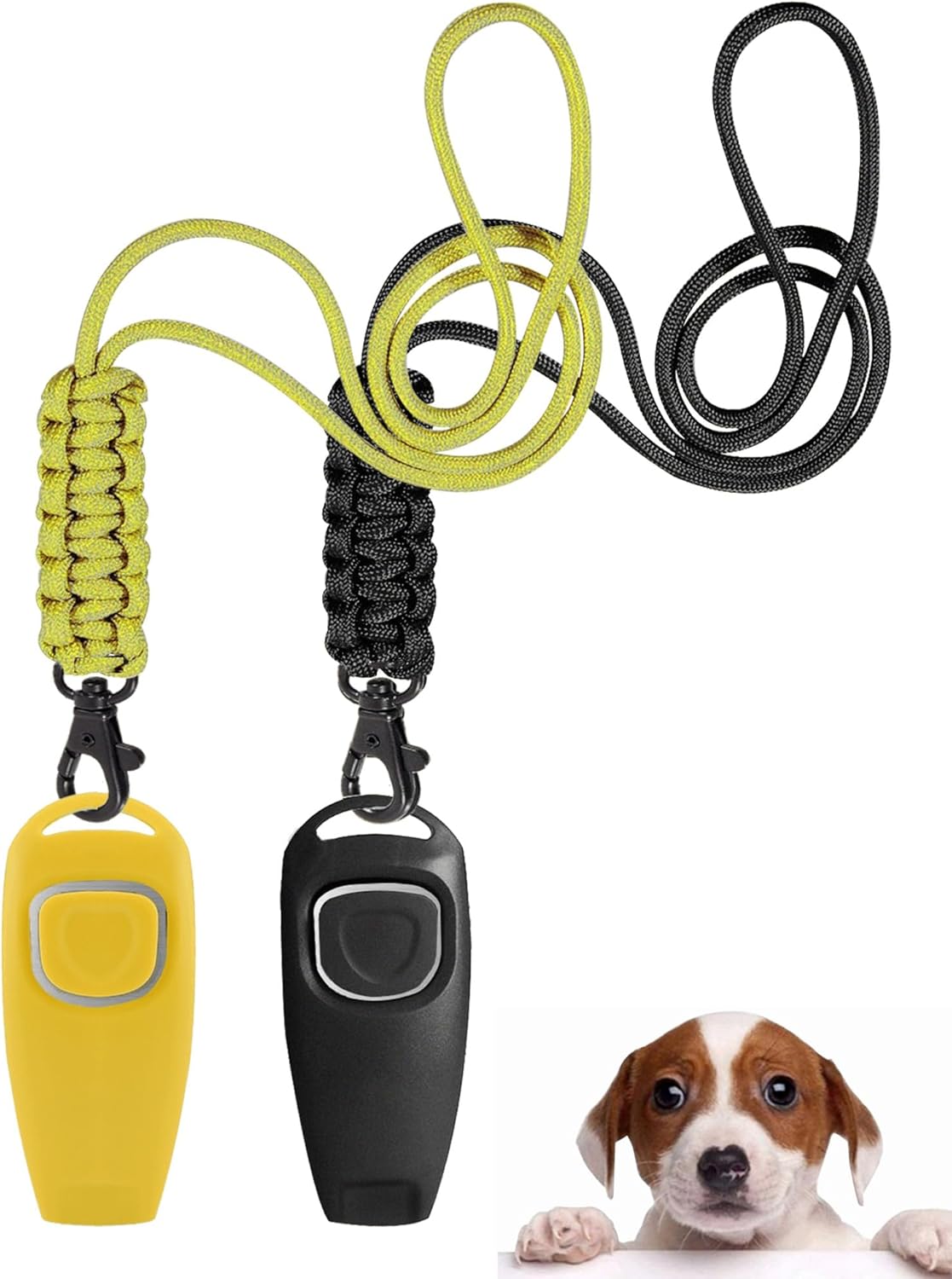 Ruetter Hundepfeife Hochfrequenz mit Clicker Set fuer Hundetraining