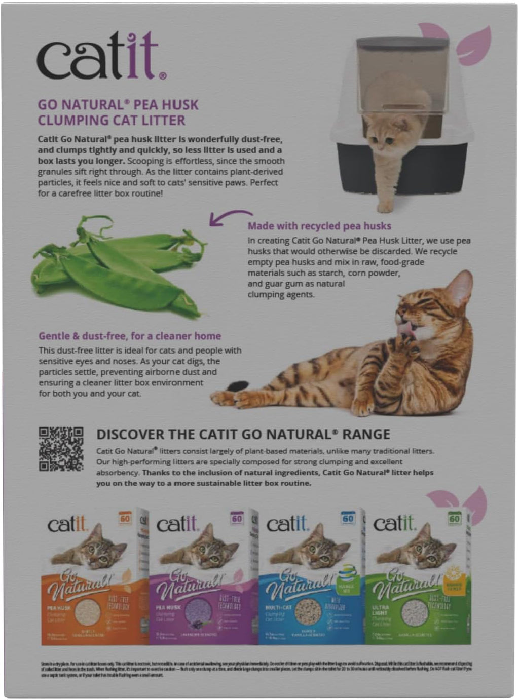 Catit Go Natural Katzenstreu 2,8kg klumpend Lavendel verschiedene Sorten