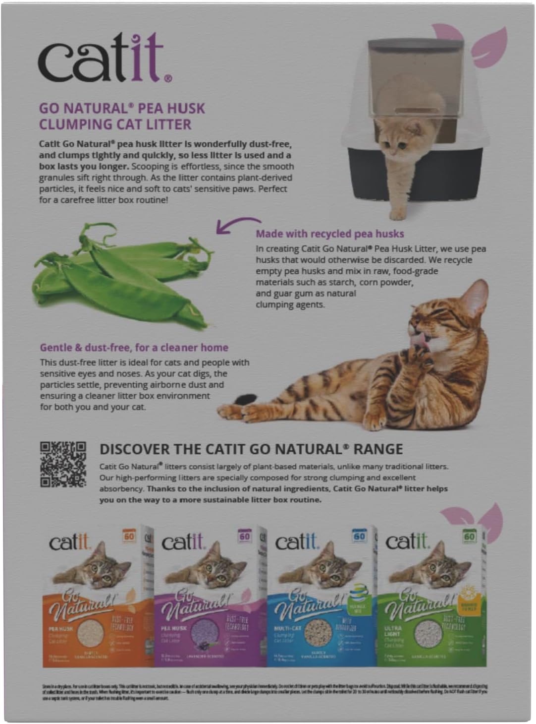 Catit Go Natural Katzenstreu 2,8kg klumpend Lavendel verschiedene Sorten