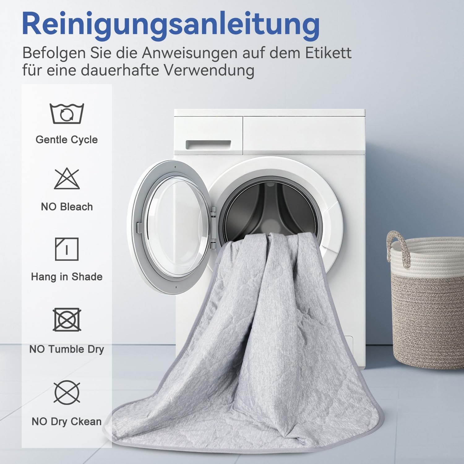 MH MYLUNE HOME Kuehlende Hundedecke 101x152 cm, ultraweich, waschbar, wendbar