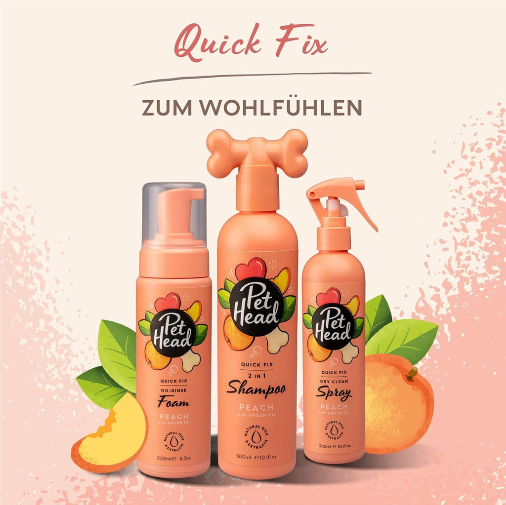 Quick Fix Fellspray Hund 300 ml Pfirsichduft pflegend beruhigend vegan