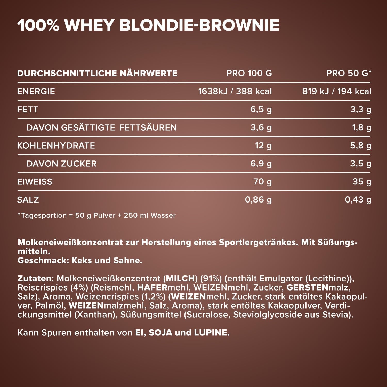 Ironmaxx 100% Whey Protein Pulver Schokolade, verschiedene Sorten