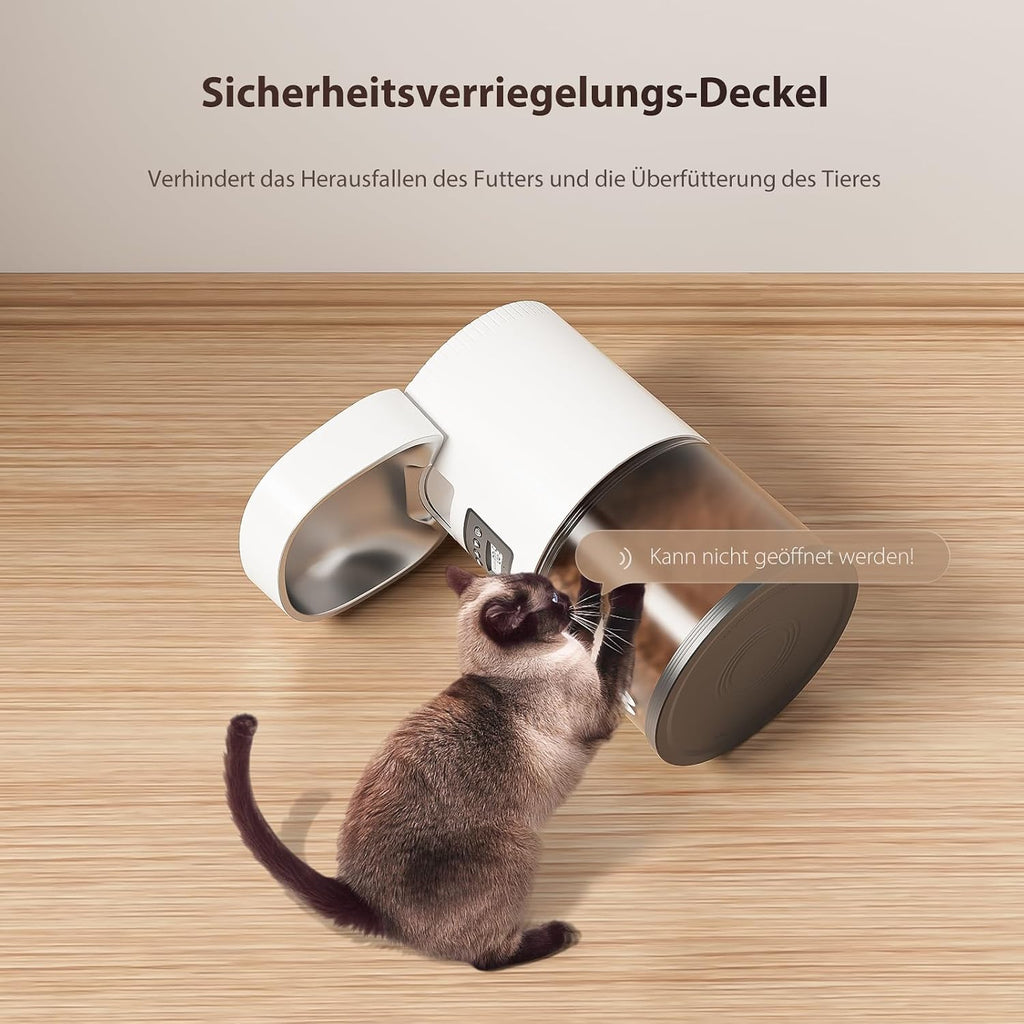 IMIPAW Futterautomat Katze, WiFi, APP-Steuerung, Mahlzeiten