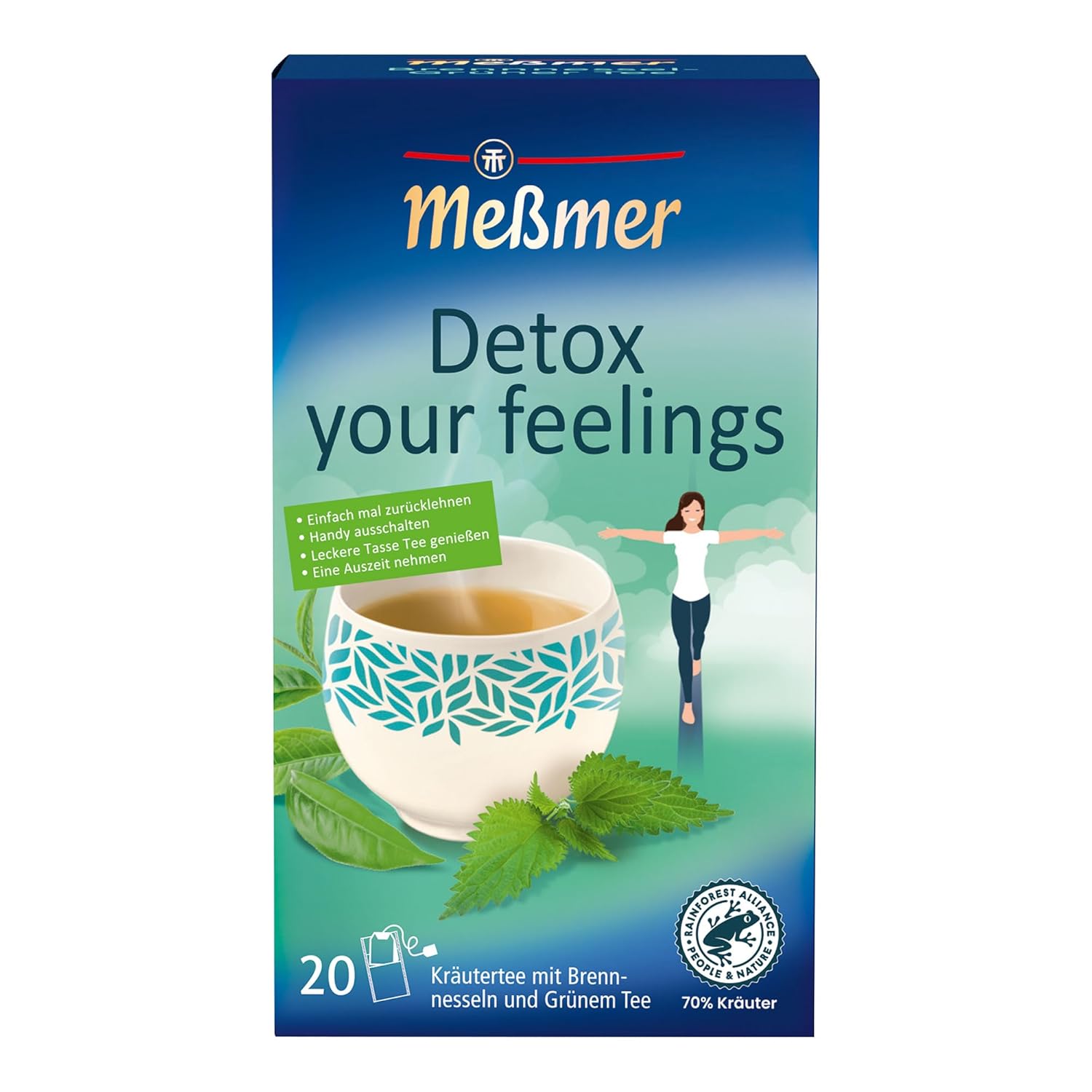 Messmer Matcha Spirit Gruener Tee 20 Teebeutel