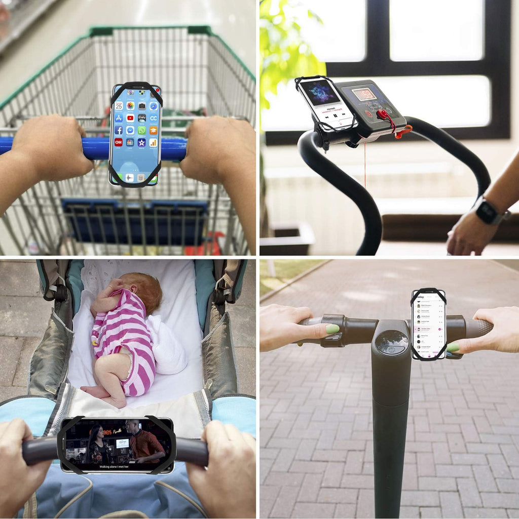 Universal Silikon Fahrrad Handyhalterung 360° drehbar Lenkerhalter