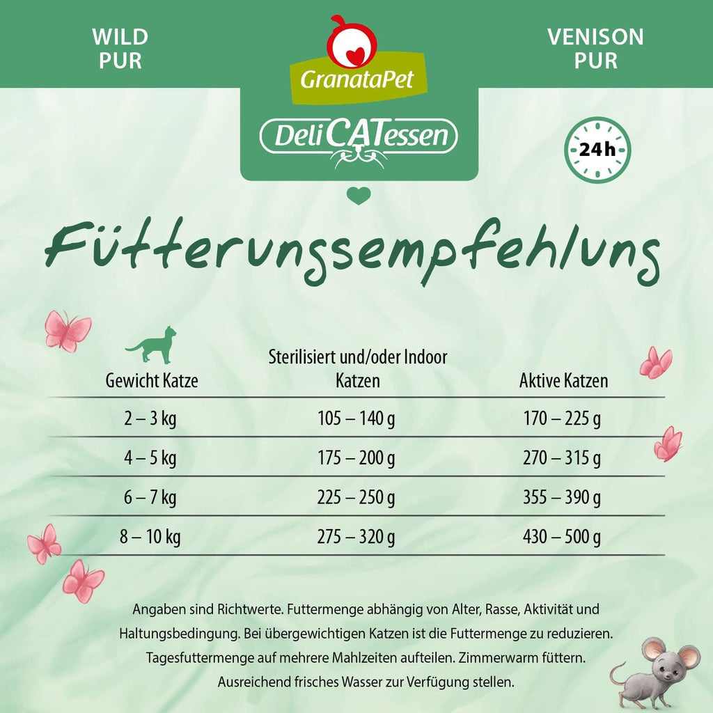 GranataPet DeliCatessen Wild Nassfutter fuer Katzen 6x400g, verschiedene Sorten 8