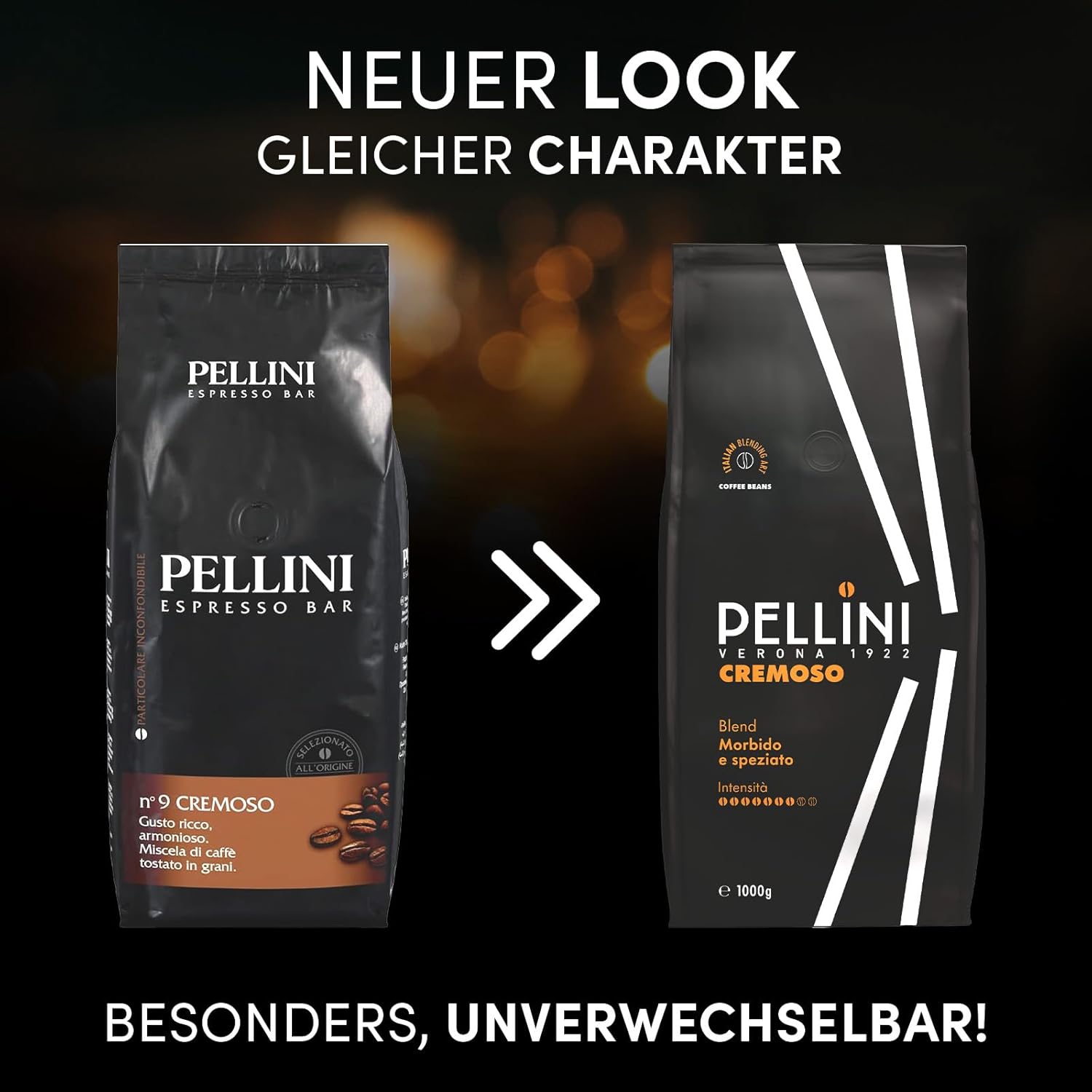 Pellini N.82 Vivace Espresso Kaffeebohnen Arabica Robusta Mischung