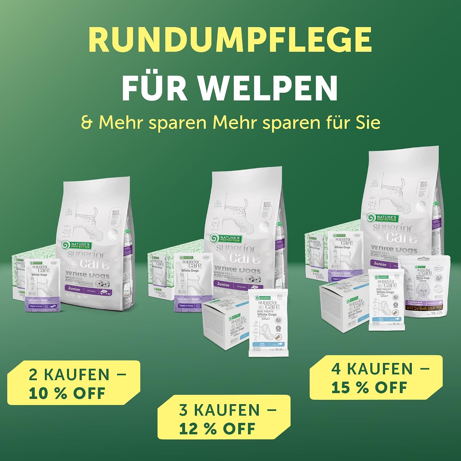 Nature's Protection Superior Care Trockenfutter Welpe 1,5 kg Lachs