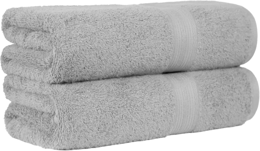 Badetuecher 2er Set 70x140 cm Baumwolle Schwarz