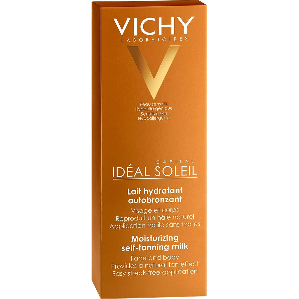 Vichy Ideal Soleil Selbstbraeuner Milch Gesicht und Koerper 100 ml Sheabutter