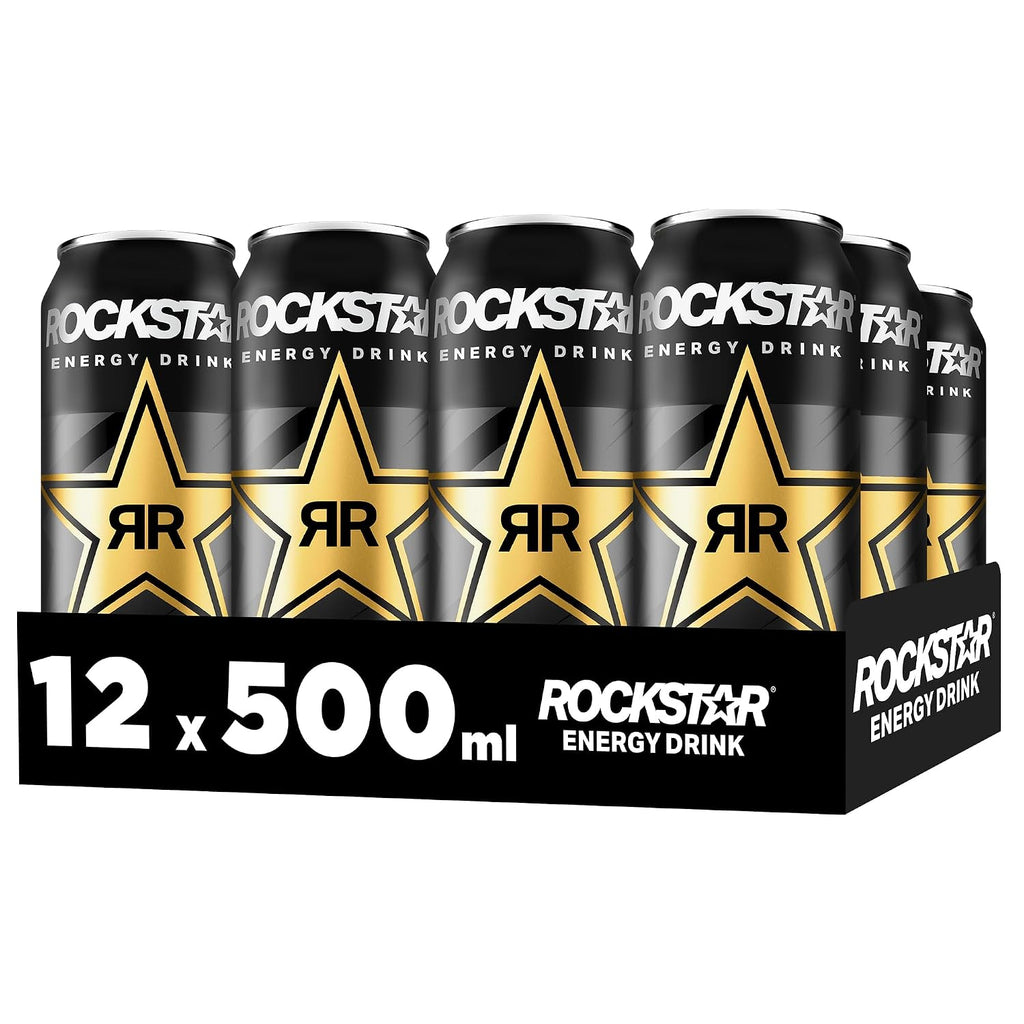 Rockstar Energy Drink Original - Koffeinhaltiges Erfrischungsgetraenk fuer den Ene