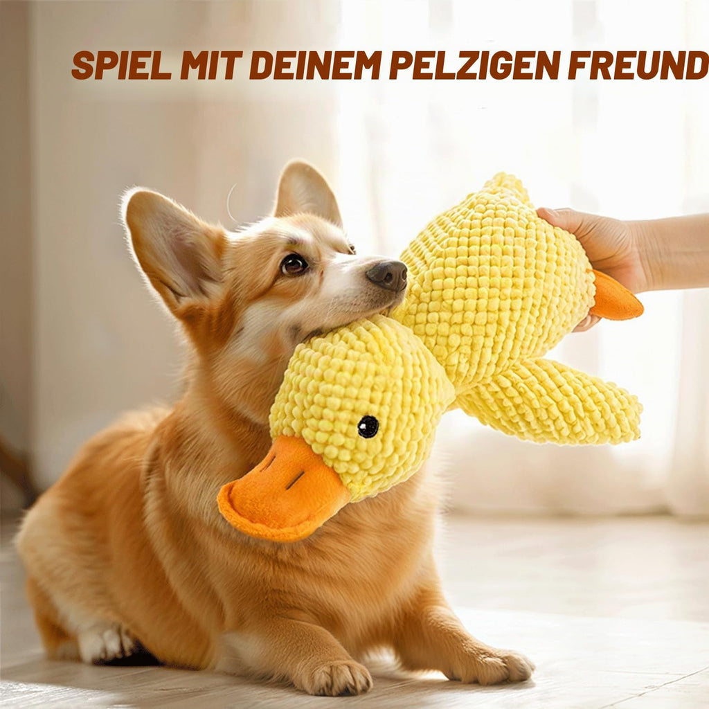 Plüsch Hundespielzeug Quietschente Weich Welpe Groß Mittel Klein 35 cm