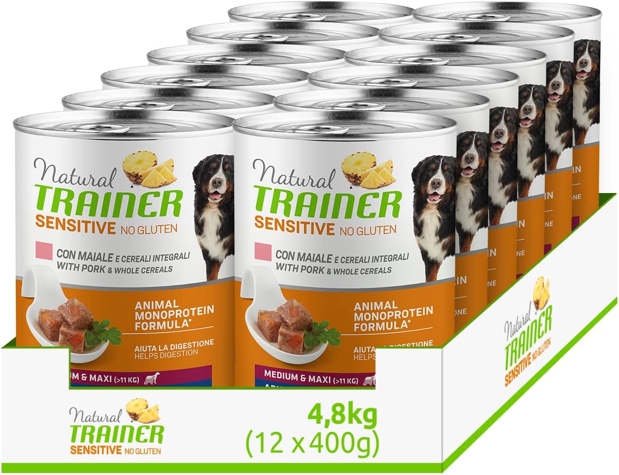Natural Trainer Sensitive Medium Maxi Hundetrockenfutter Lamm & Vollkorn, versch