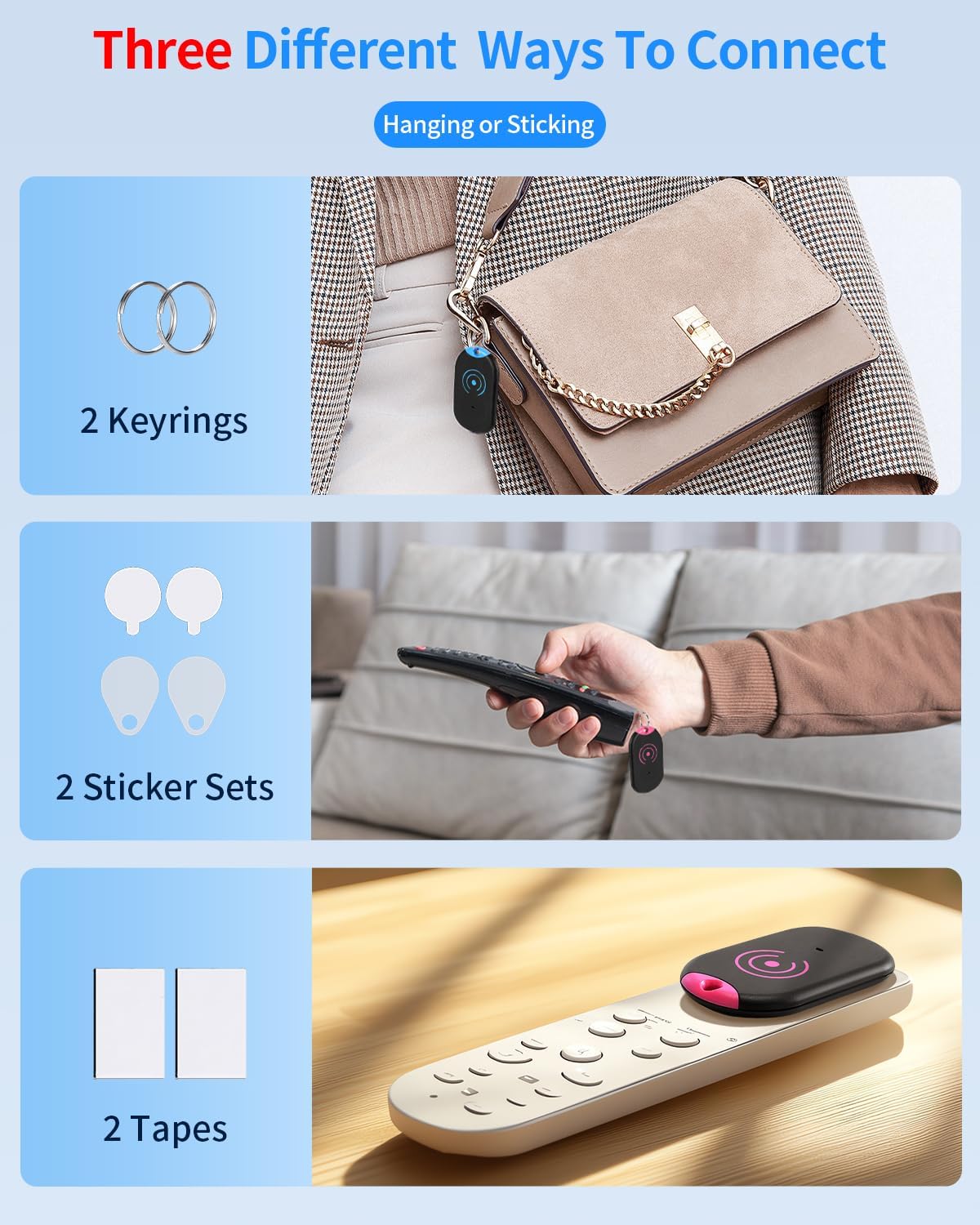 Ultra Slim Schluesselfinder 80 dB 2 Empfaenger Key Finder fuer Schluessel