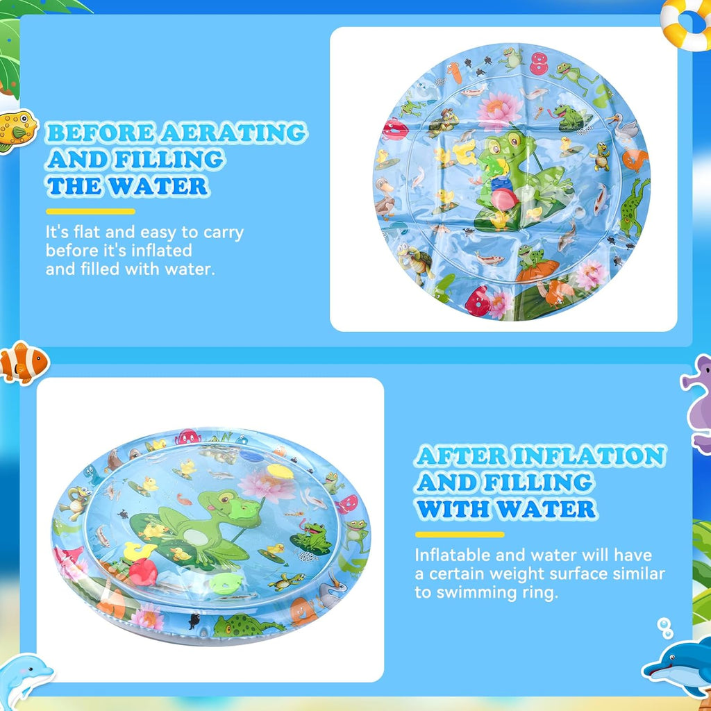 Aufblasbare Wasserspielmatte fuer Kinder Katzen Hunde sensorisch Sommer