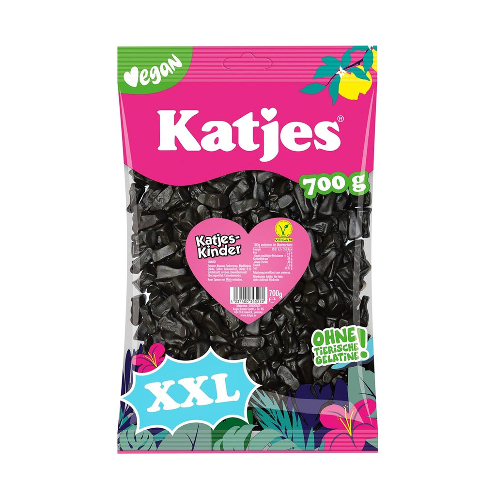 Katjes Kinder Lakritz Kaetzchen hartlakritz vegan Grosspackung