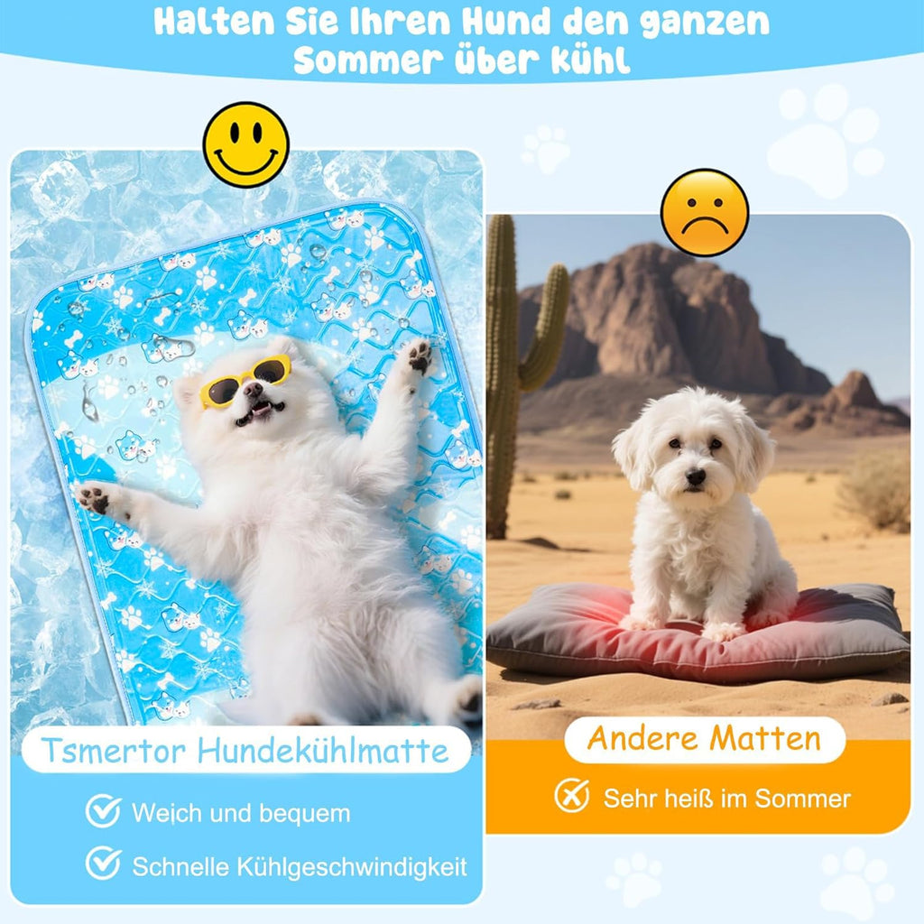 Kuehlmatte fuer Hunde selbstkuehlend krallenfest waschbar verschiedene Groessen