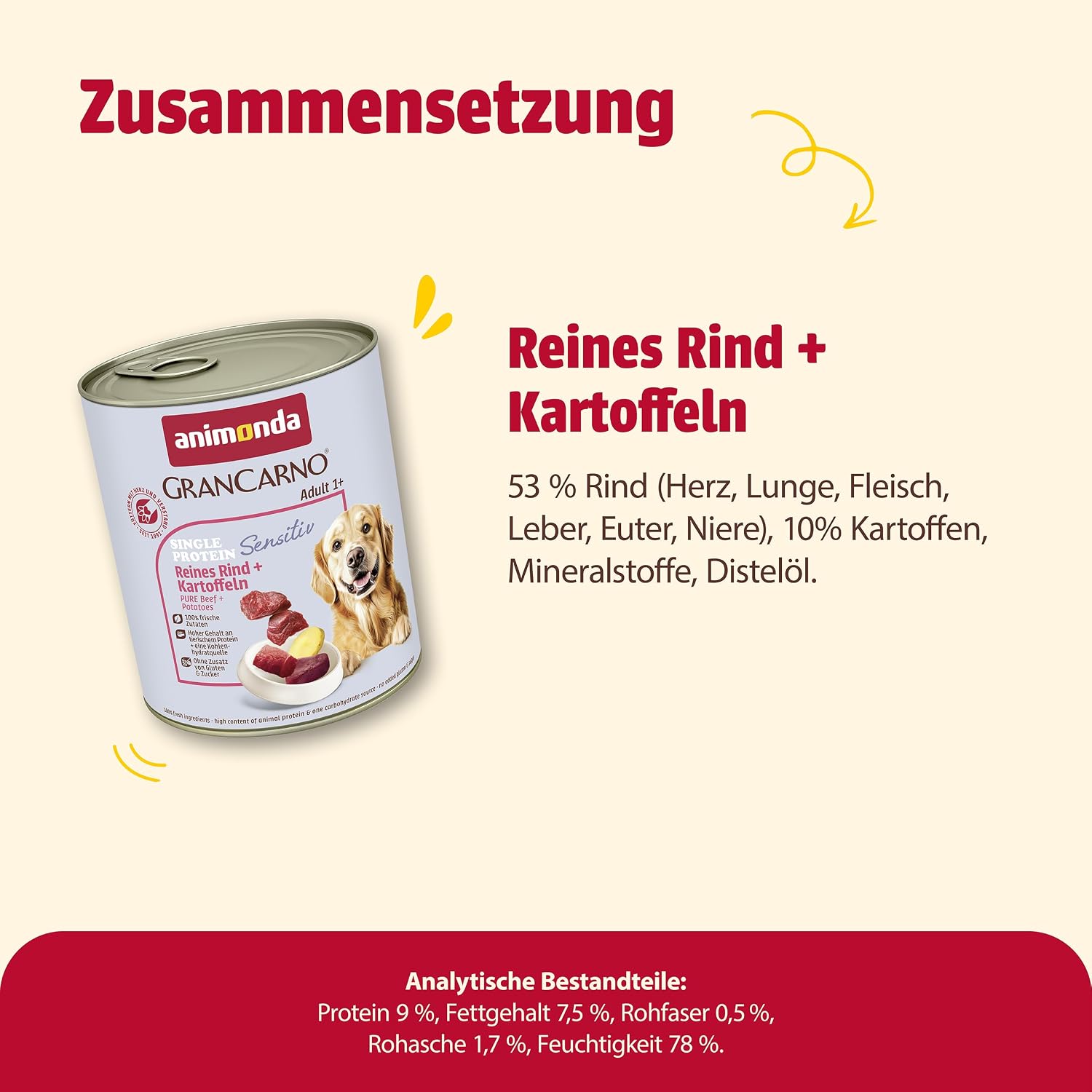 Hundenassfutter animonda GranCarno Superfoods 400- verschiedene Sorten