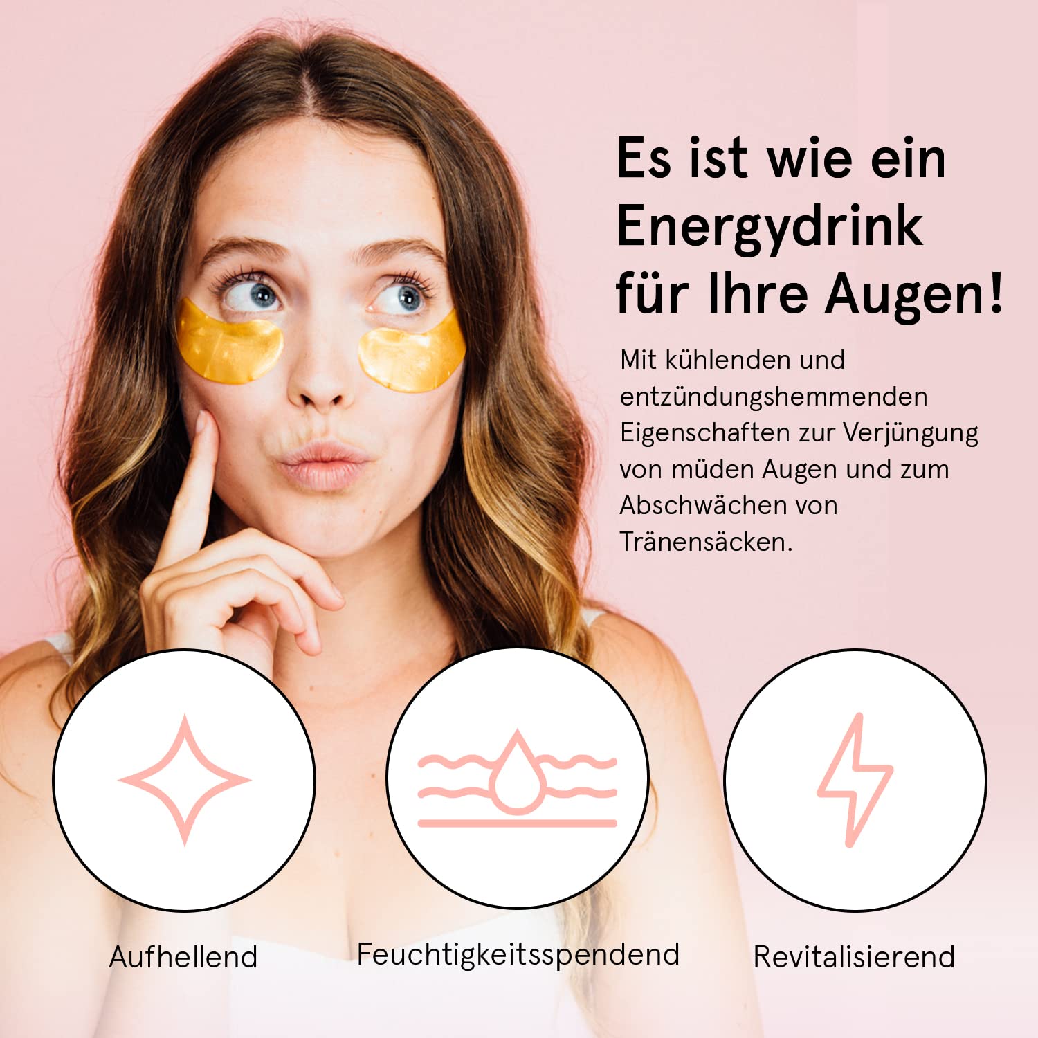 Grace & Stella Gel Augenpads 48 Paare gegen Augenringe Traenensaecke Falten