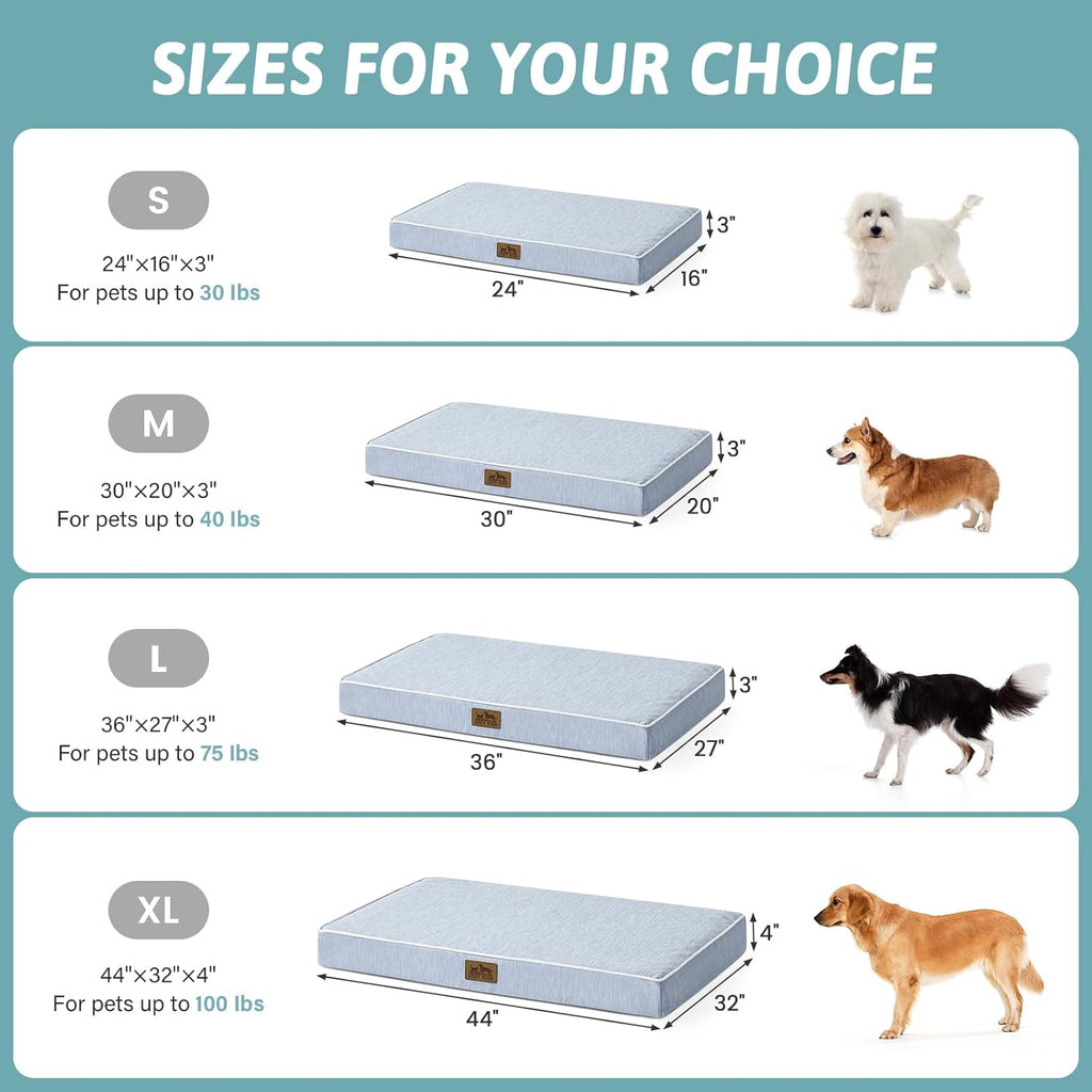 COZY KISS Hundebett 61x41x7,5cm kuehlend orthopaedisch und rutschfest