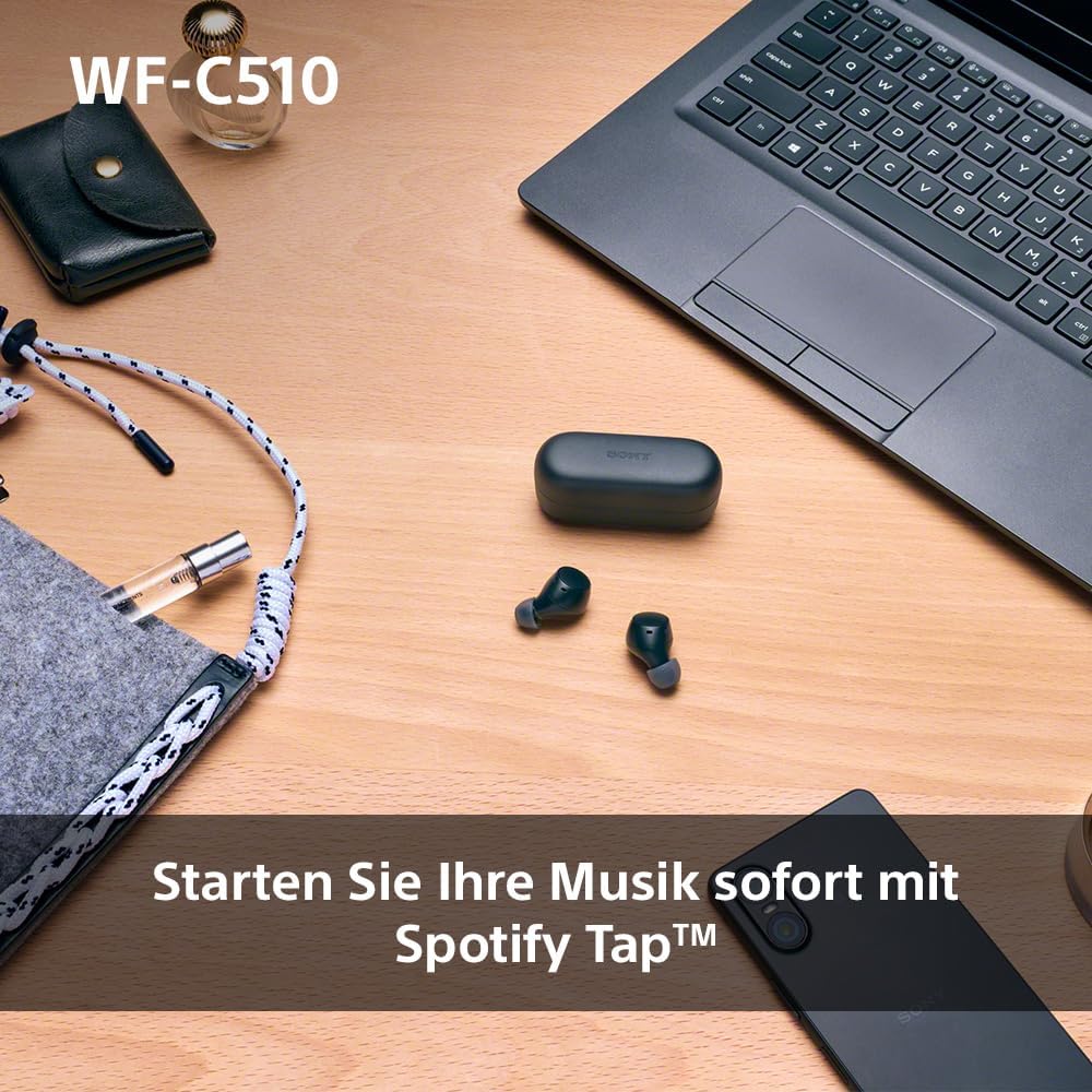 Sony WF-C510 True Wireless In-Ear Bluetooth Kopfhoerer IPX4 Schwarz