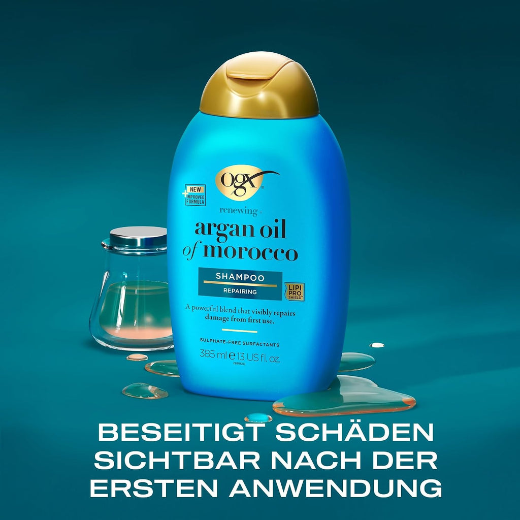 OGX Renewing Argan Oil of Morocco Shampoo 385 ml fuer trockenes Haar ohne Sulfate