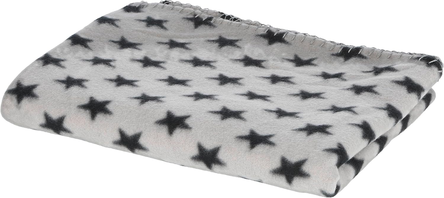 Kerbl Hundedecke Stella 140x100 cm beige Pfoten Fleece Moebelschutz