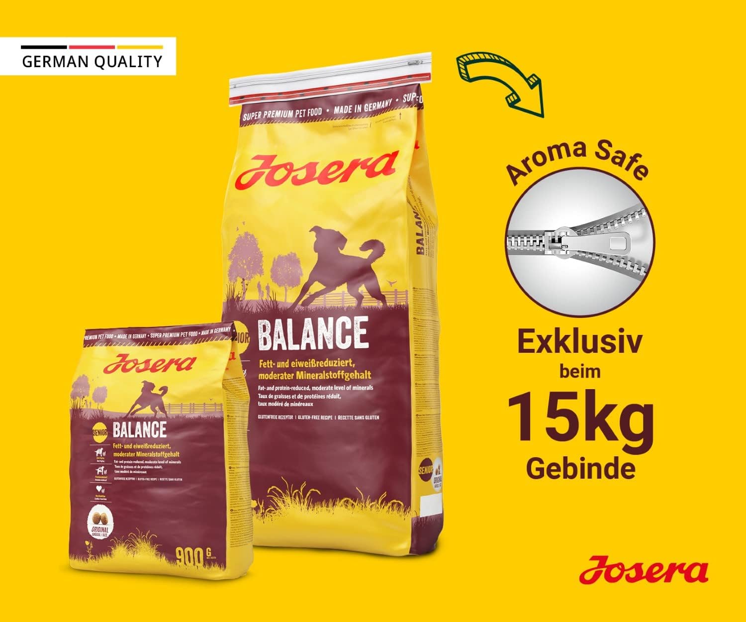 JOSERA Senior Balance Huhn & Reis Trockenfutter - phosphorarm, fettarm |