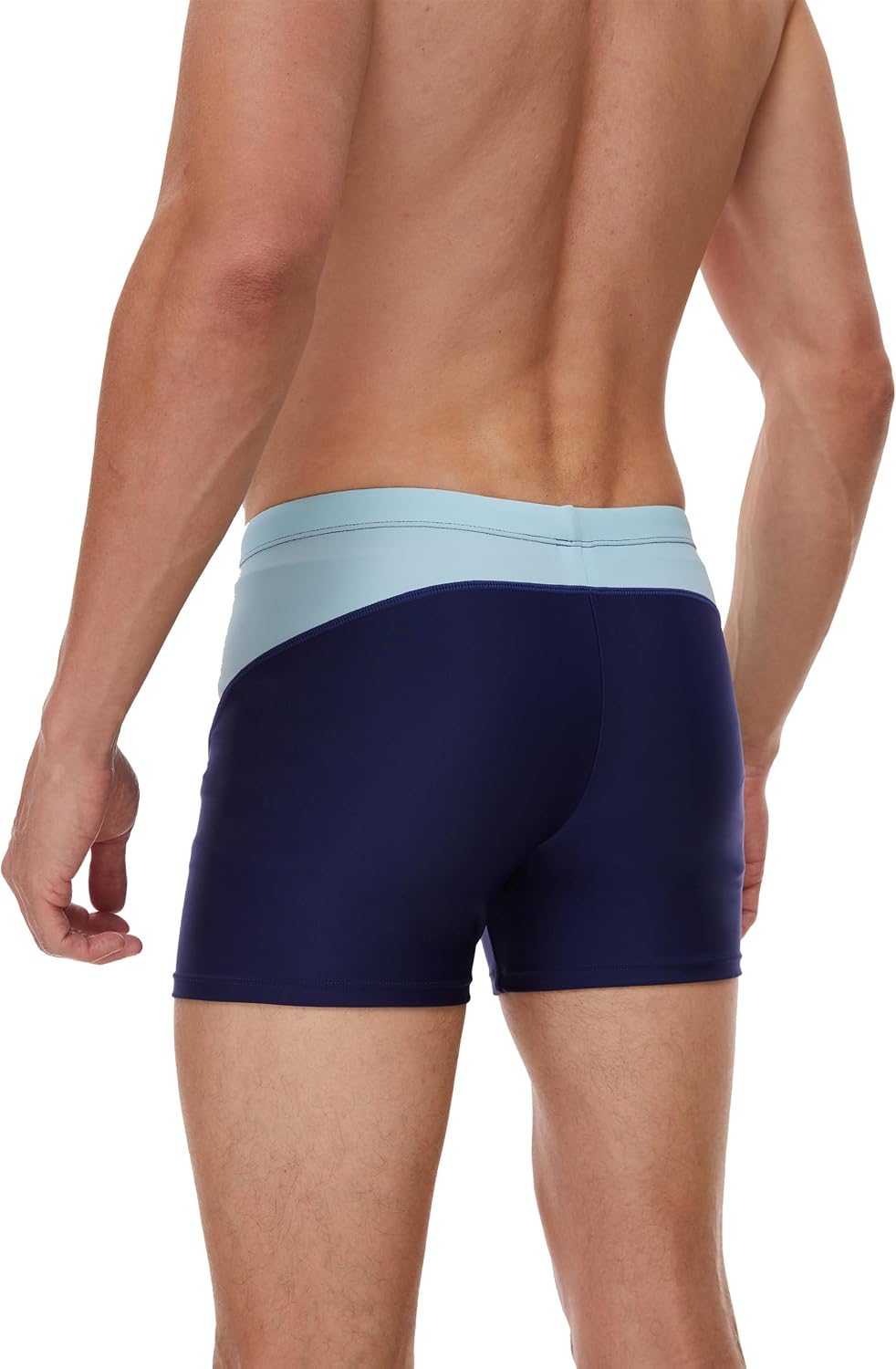 AMZSPORT Herren Badeshorts kurz Enganliegend Schwimmhose S-XXL
