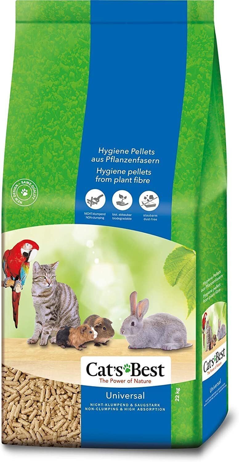 Katzenstreu Cat's Best Universal 10- Pflanzenfasern Pellets