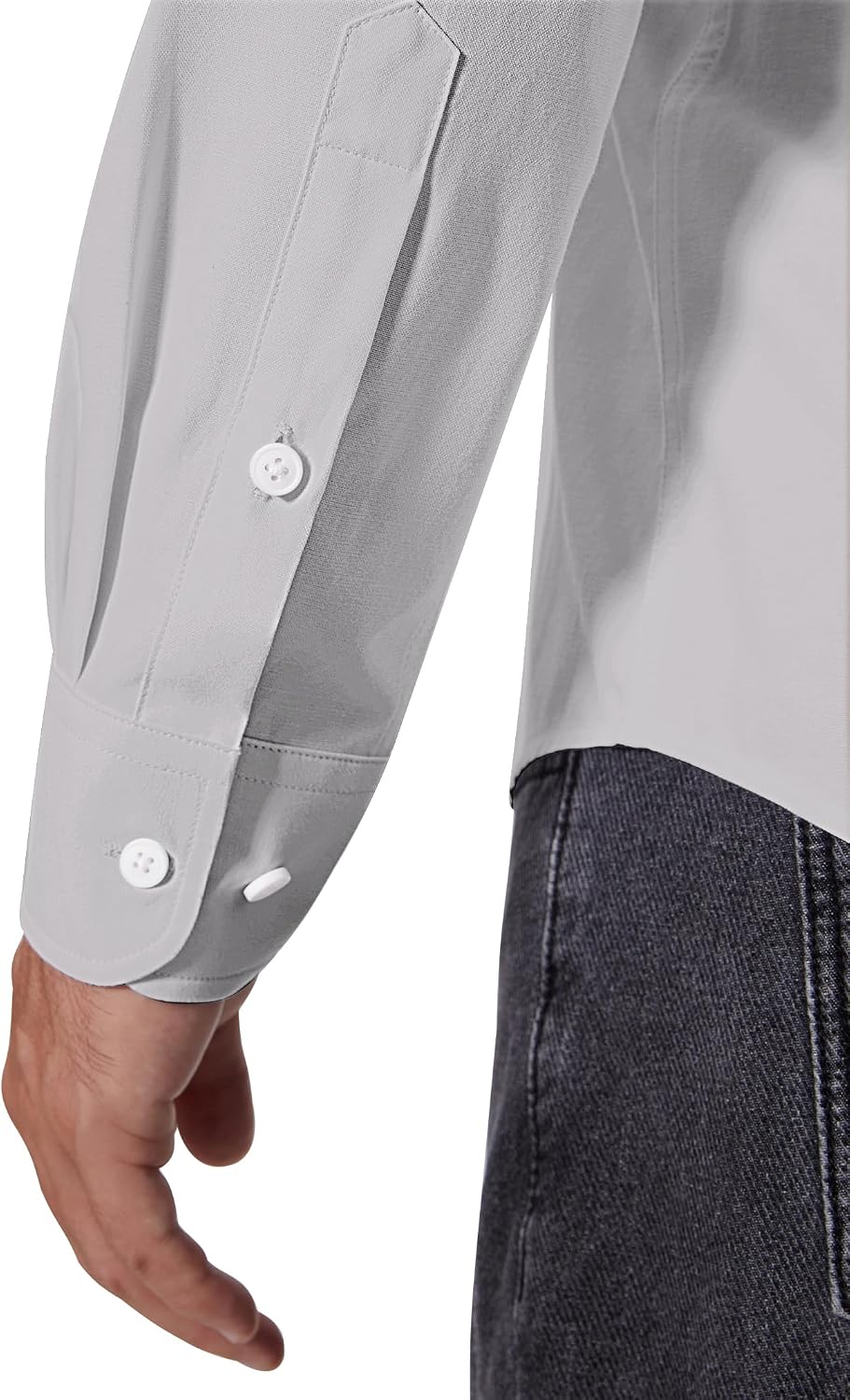 Siliteelon Herren Oxford Hemd Langarm 100% Baumwolle buegelfrei S-5XL