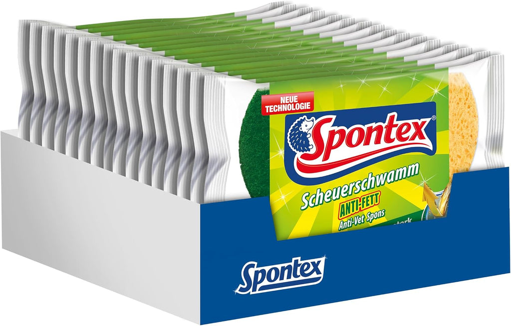 Spontex Geschirrschwamm kratzfrei saugstark 2er Pack Kuechen-Schwaemme