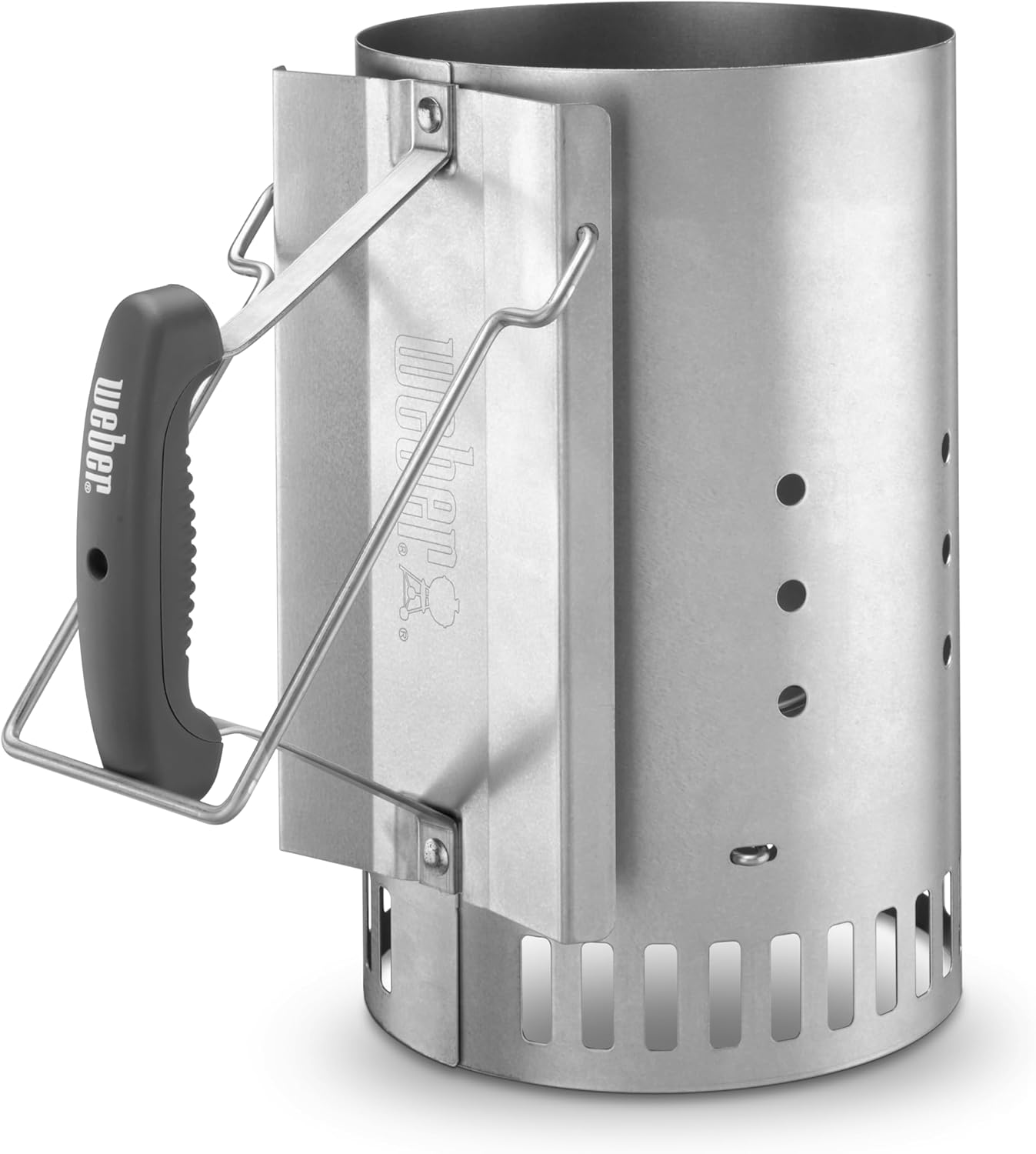 Weber Rapidfire Anzuendkamin gross 32 cm Hoehe fuer Holzkohlegrills Ø ab 47 cm