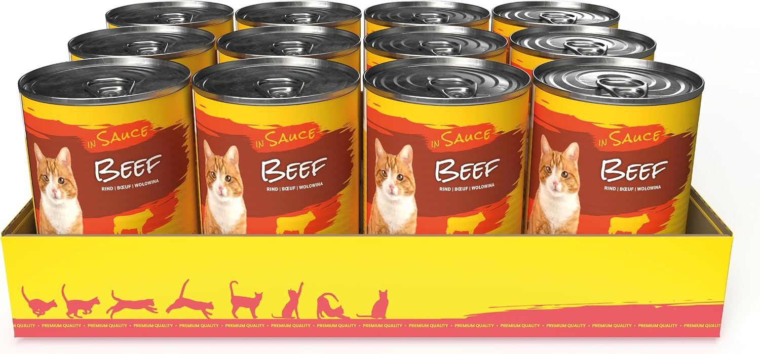 JosiCat Rind in Sauce Adult Nassfutter 12 x, verschiedene Sorten