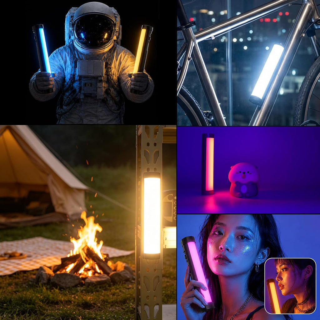 P100 LED Videoleuchte RGB 2000-6000K Mini tragbar Fotografie Video TikTok