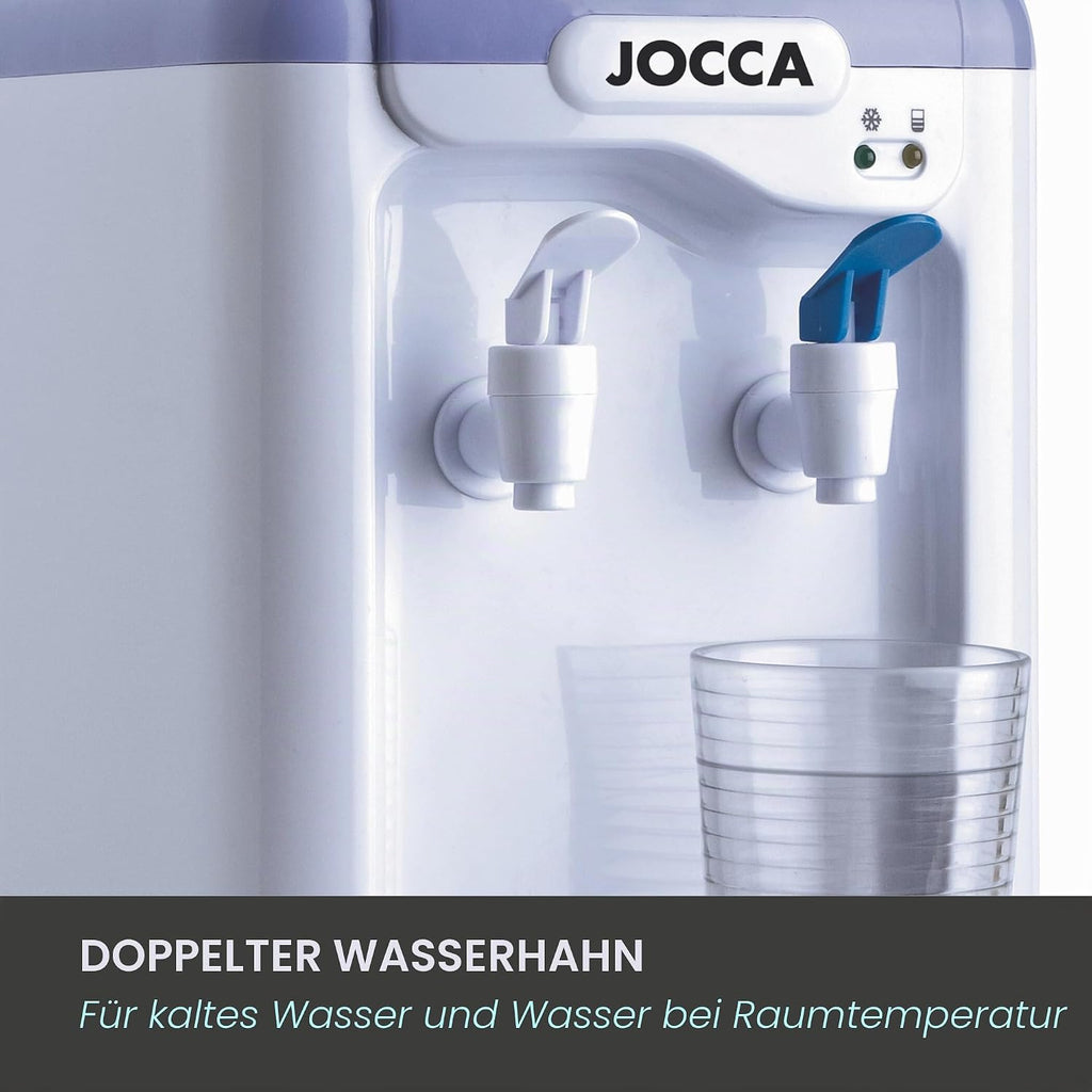 Jocca Wasserspender 7 L Tank Kuehlsystem 10-15°C BPA-frei Weiss-Lila