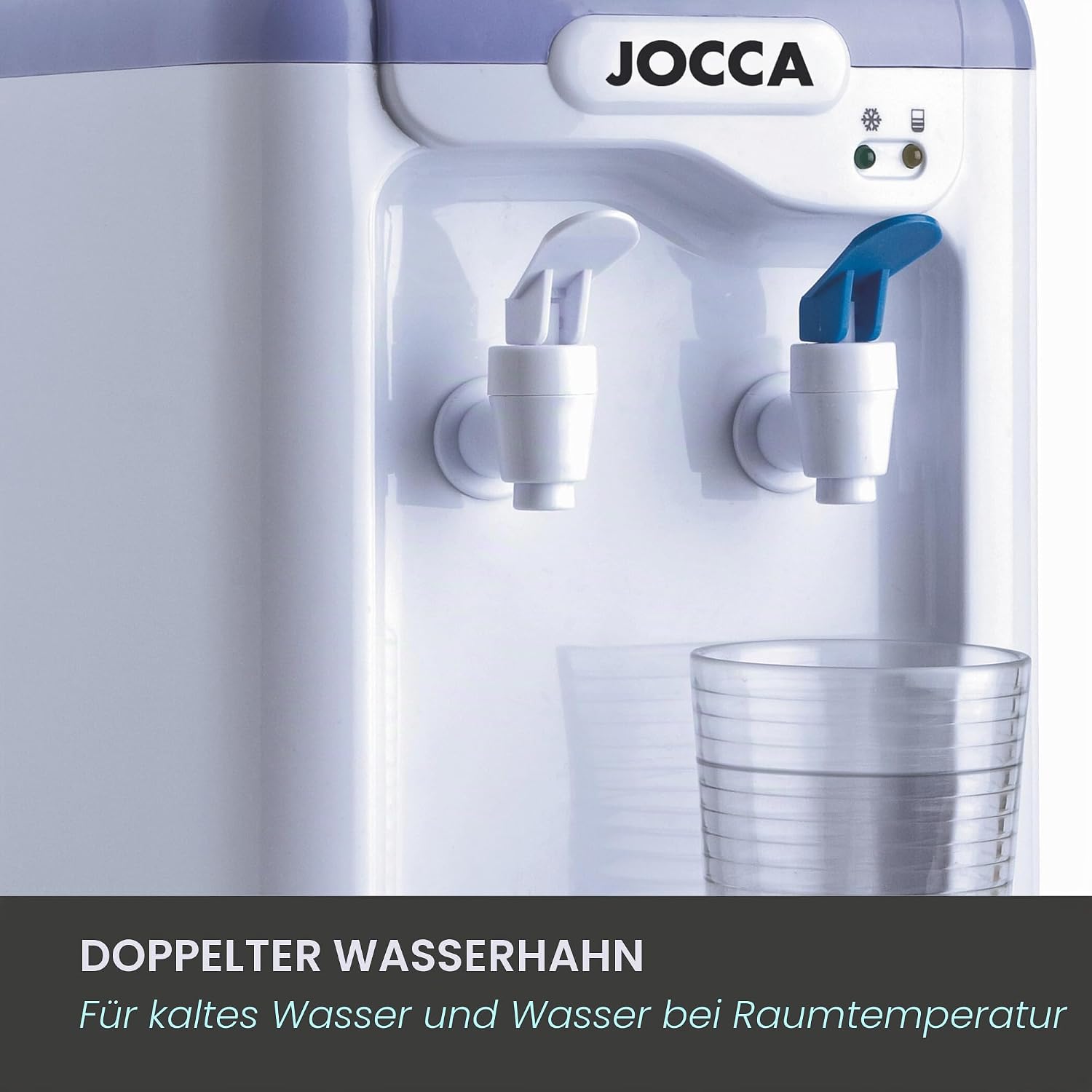 Jocca Wasserspender 7 L Tank Kuehlsystem 10-15°C BPA-frei Weiss-Lila