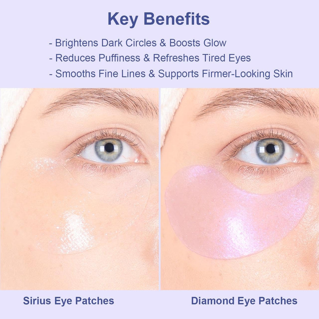 SIRIUS LY Bright Diamond Gaze Augenpflaster 15 Paare gegen Augenringe Schwellung