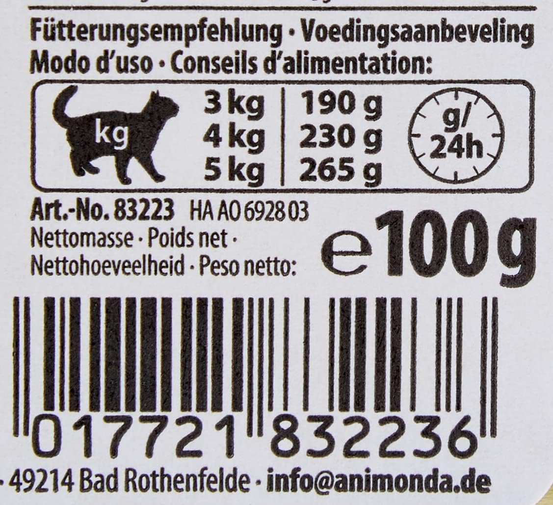 Animonda Vom Feinsten Senior Gefluegel Katzenfutter nass 32x100g, verschiedene So