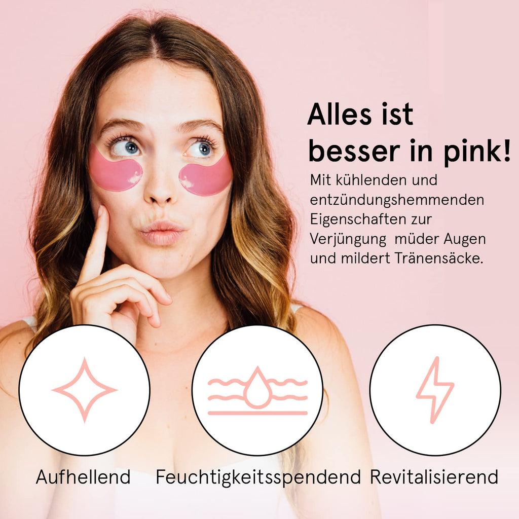 Grace & Stella Gel Augenpads 48 Paare gegen Augenringe Traenensaecke Falten