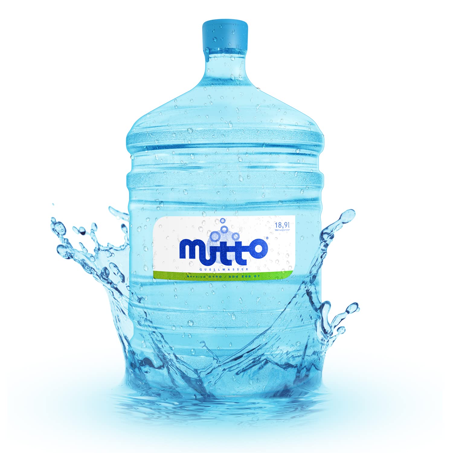 Mutto Quellwasser 19 L Flasche weich Trinkwasser Mineralwasser