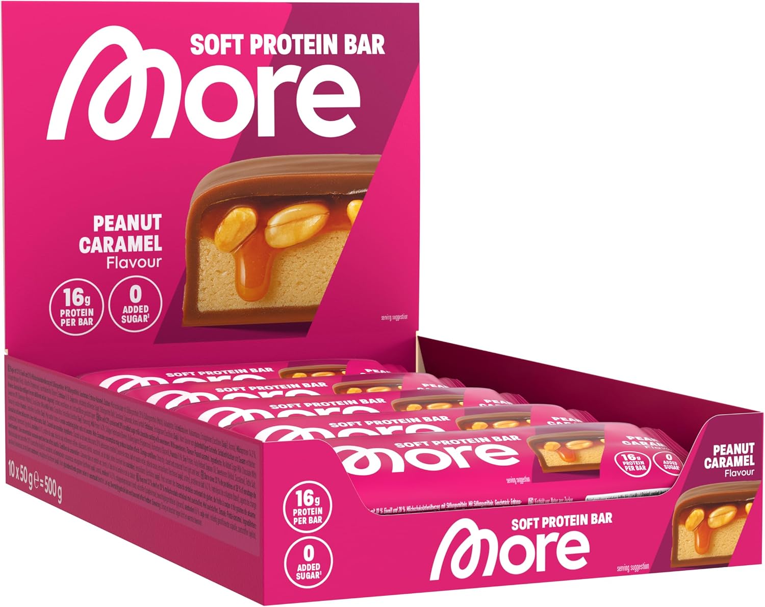 MORE Soft Protein Bar 10 x - Milky Candy Cream, verschiedene Sorten