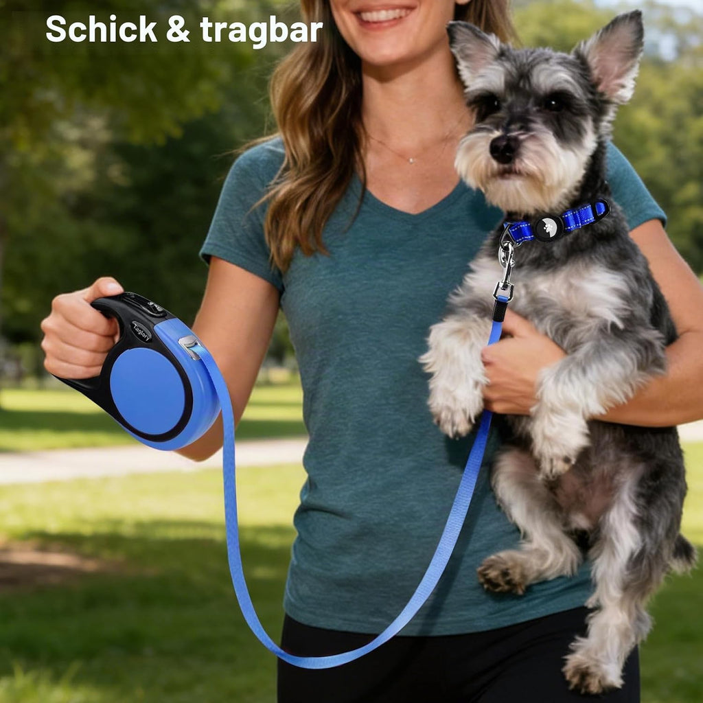 Taglory ausziehbare Hundeleine 5 m fuer kleine und mittelgrosse Hunde