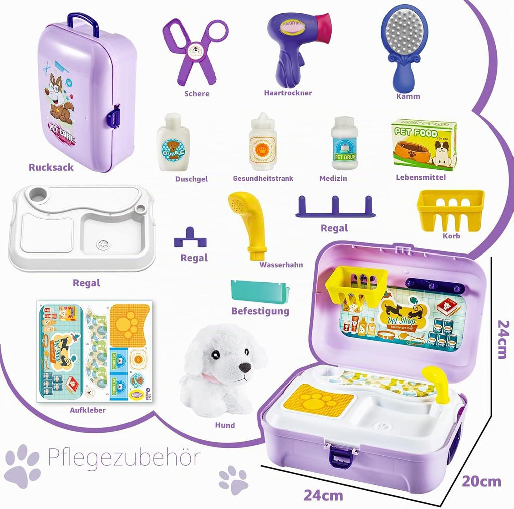 Tierarztkoffer Kinder Tierarzt Spielset verschiedene Farben Rollenspiel Geschenk