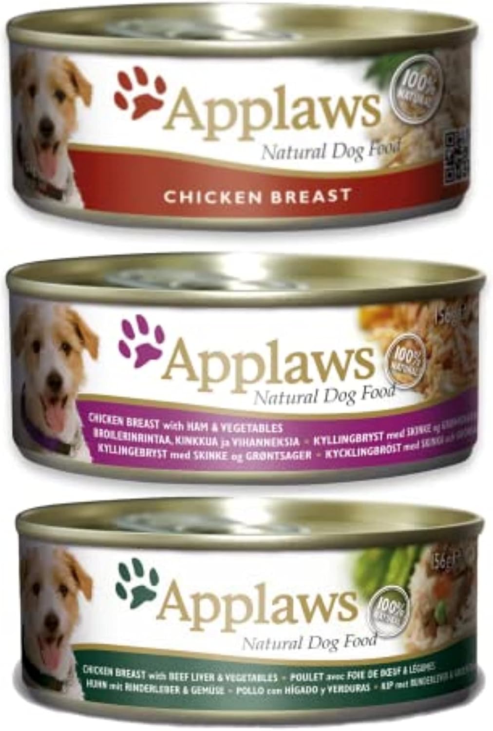 Applaws Hundefutter nass Huehnerbrust in Bruehe Dose 12er Pack vers