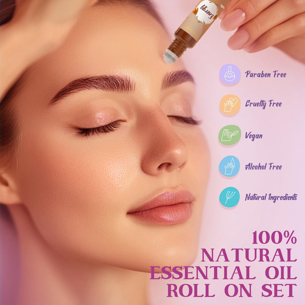 SALKING Roll-On 6x10 ml aetherische Oele Aromatherapie Geschenkset Entspannung