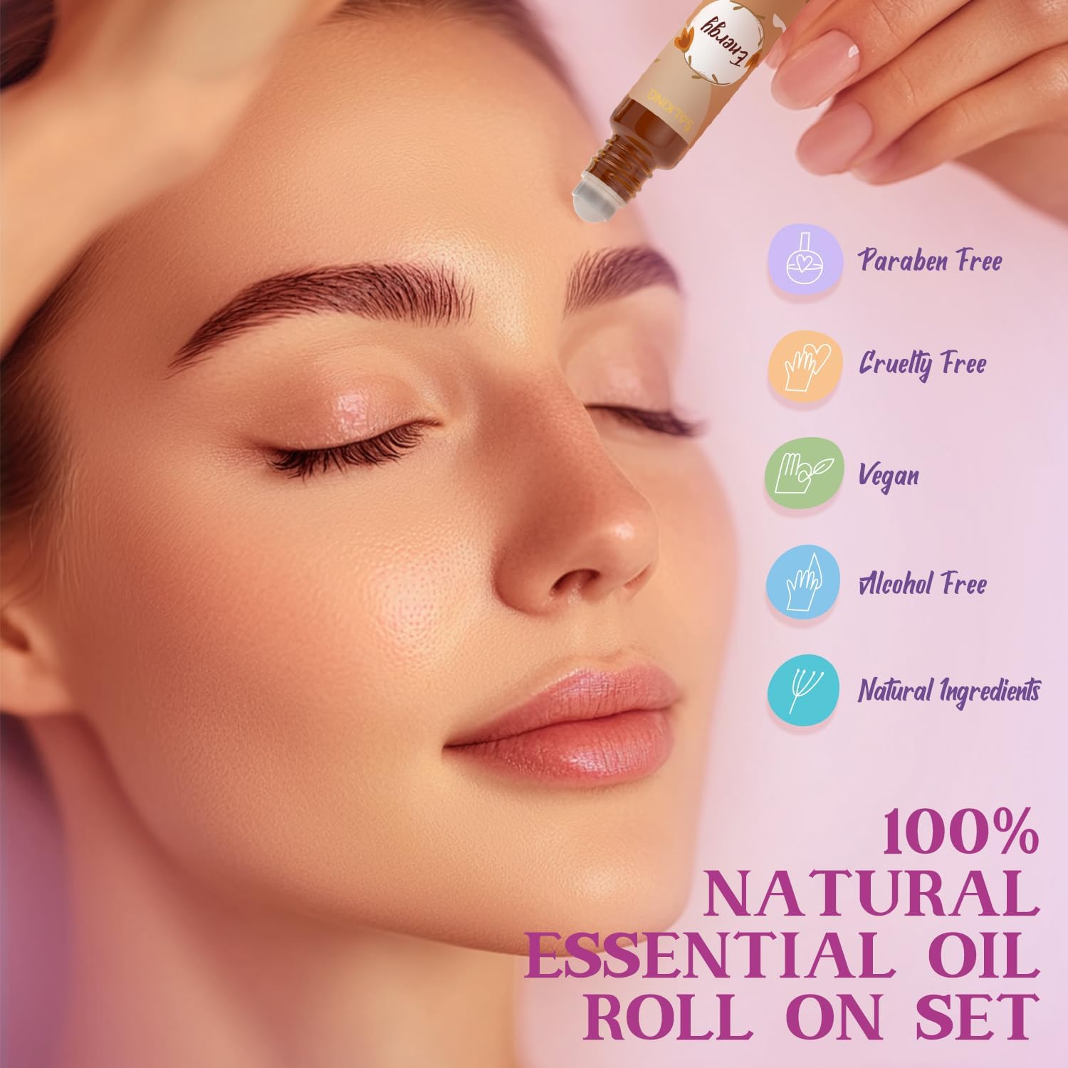 SALKING Roll-On 6x10 ml aetherische Oele Aromatherapie Geschenkset Entspannung